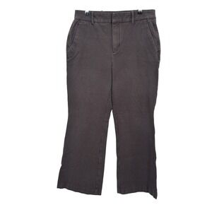 Everlane Check Trouser Pants 12 Brown Black Tailored Office Minimalist Preppy